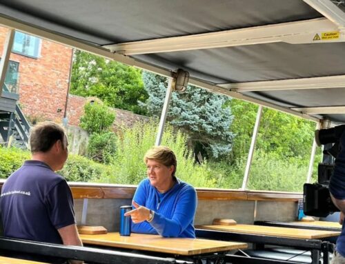 Clare Balding Visits The Sabrina